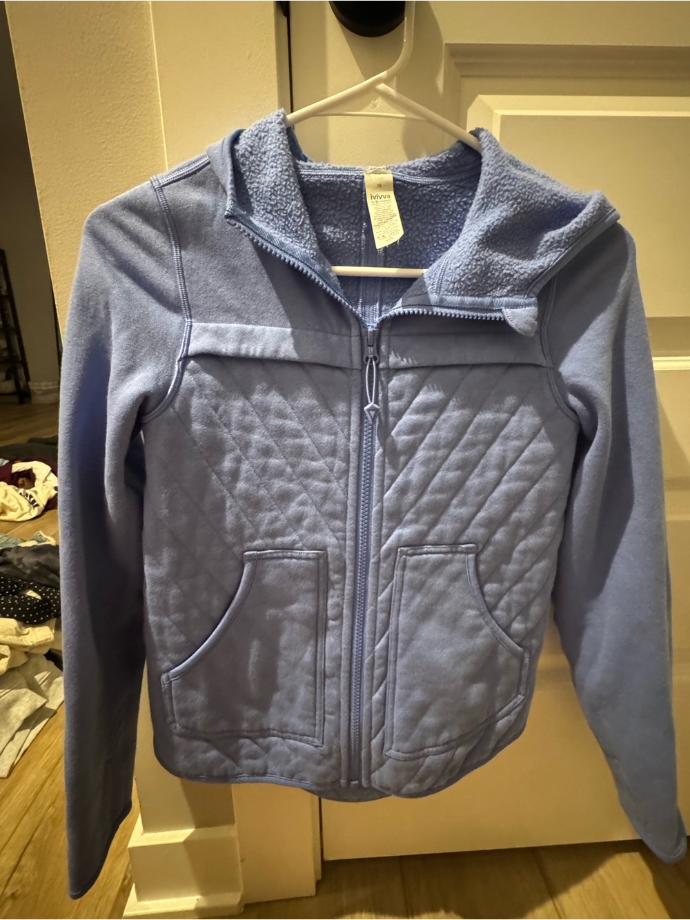 Ivivva by Lululemon Kids Quilted Hooded Jacket - Light Blue